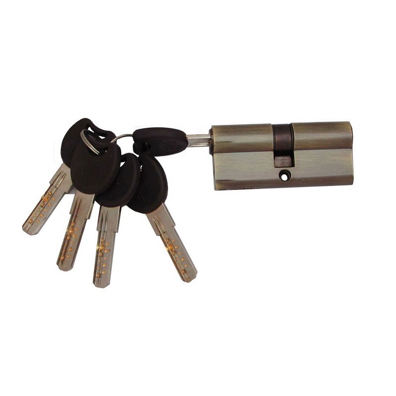 Цилиндр замка USK ZC-70 (40*30) k/k перфорированый ключ NP (полированный никель)