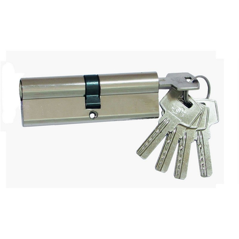 Цилиндр замка USK ZC-90 (40*50) k/k перфорированый ключ NP (полированный никель)