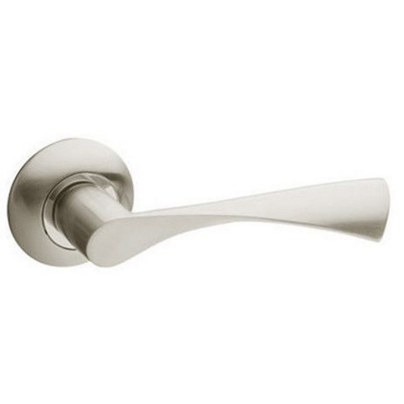 Ручки на розетах USK A-58012 BN/NP (шлифованный никель/полированный никель)