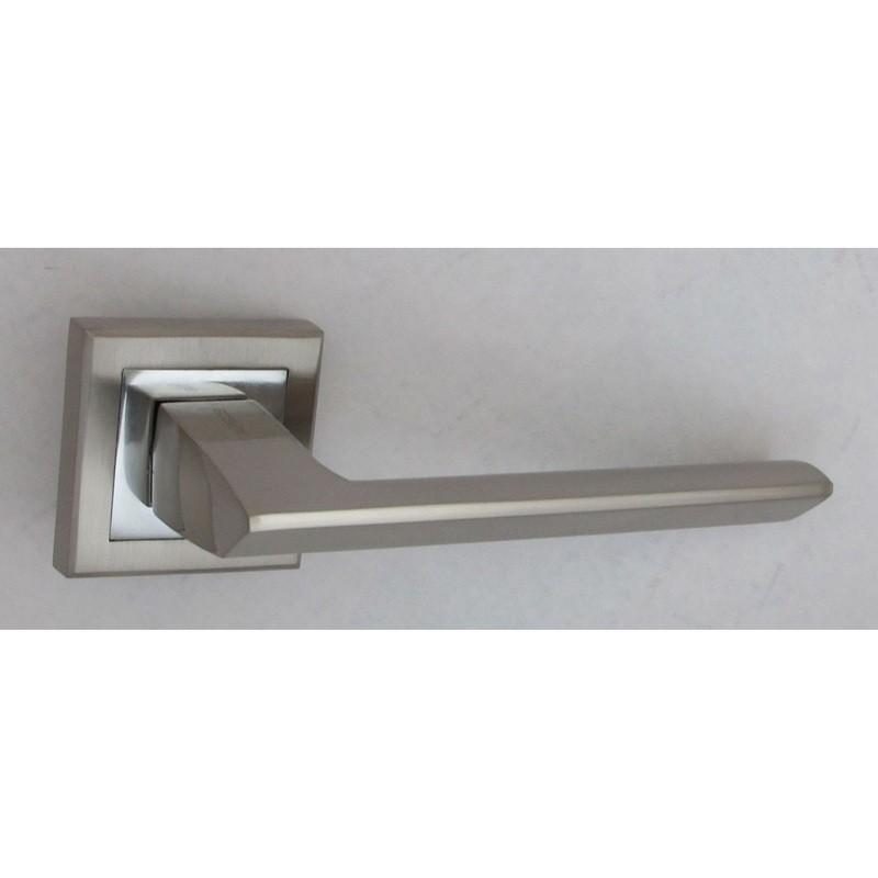 Ручки на розетах USK A-60049 BN/NP (шлифованный никель/полированный никель)