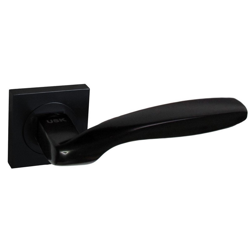 Ручки на розетах USK A-80075 BLACK (черный)