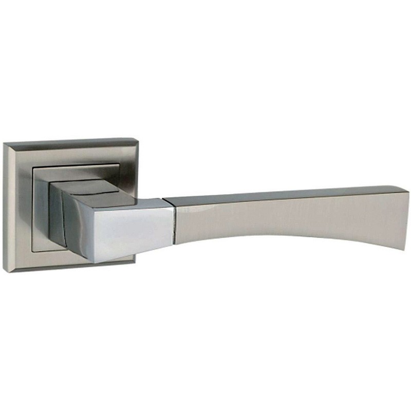 Ручки на розетах USK A-60068 BN/NP (шлифованный никель/полированный никель)