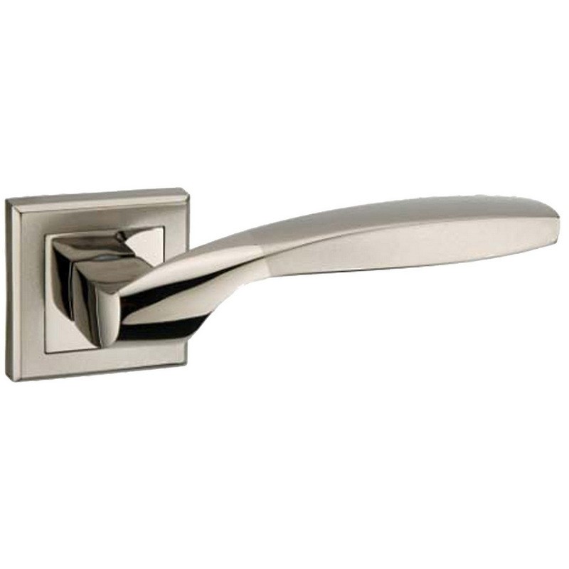 Ручки на розетах USK A-60075 BN/NP (шлифованный никель/полированный никель)