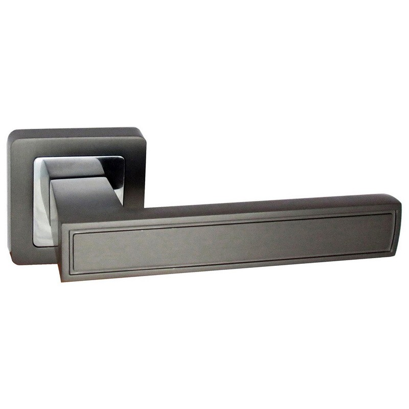 Ручки на розетах USK A-70046 MBN/NP (графит/полированный никель)