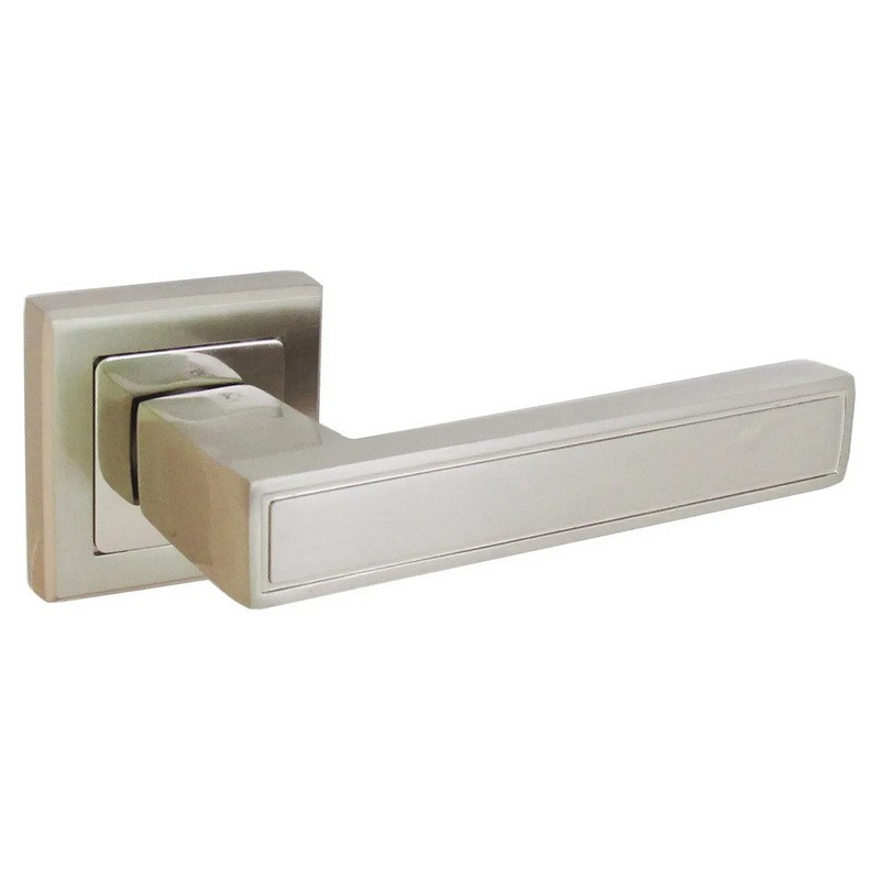 Ручки на розетах USK A-60046 BN/NP (шлифованный никель/полированный никель)