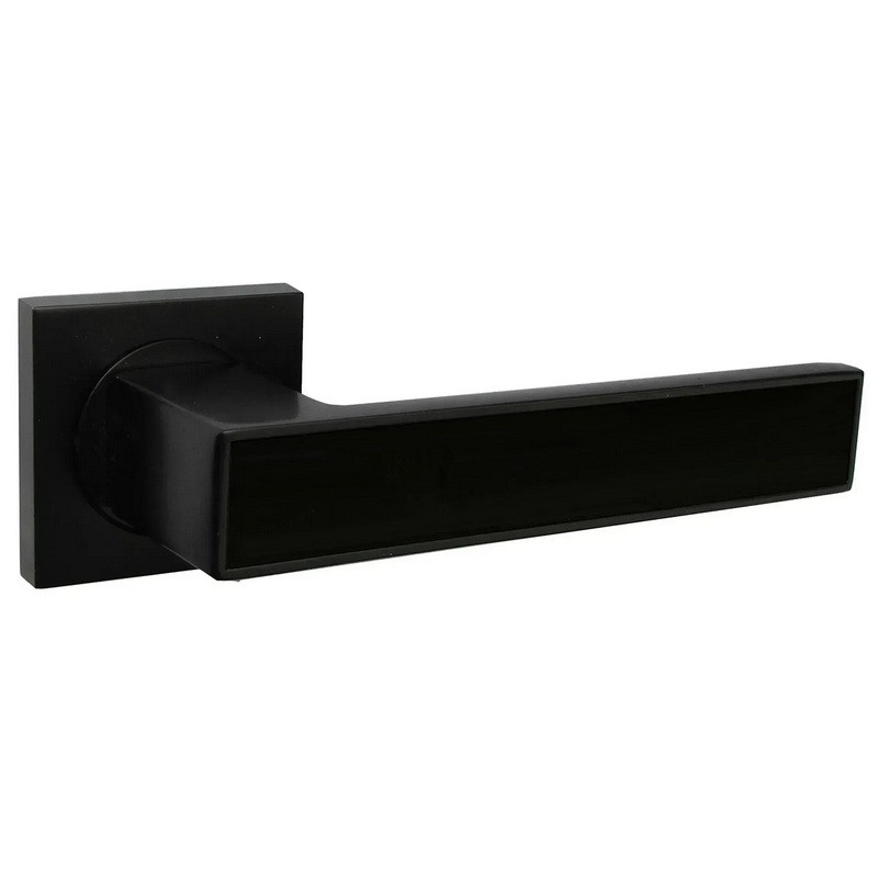 Ручки на розетах USK A-80048 маленькая упаковка BLACK (черный)