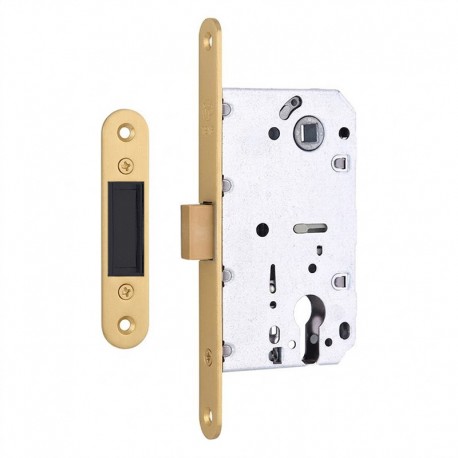 Замок врезной Gavroche GR 85М-ЕС GoldSB (сатиновое золото)