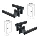 Дверні ручки Gavroche GRCLICK Cl (C-1) BLACK (чорні)