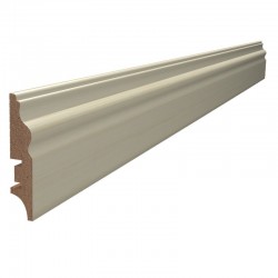 Плинтус Новый Стиль ясень фигурный ПВХ DeLuxe